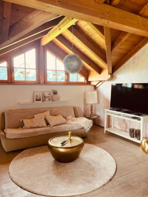 Gemütliche Wohnung mit Ofen und Naturblick
